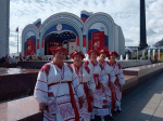 Кантемировская  Отрада  выступила в День флага на Поклонной горе.
